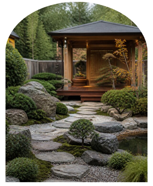 Японский сад под ключ в Орске по цене от 36190 р. | Метпроект-Рск